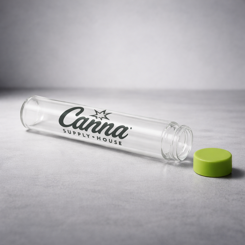 Child-resistant twist-top cannabis pre-roll tubes for joints and blunts—airtight, secure packaging with customizable direct printing or pre-labeled options for freshness, compliance, and brand visibility.