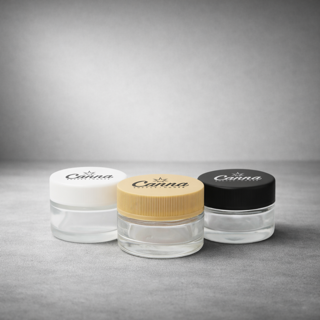 9ml Glass Concentrate Jar - Round