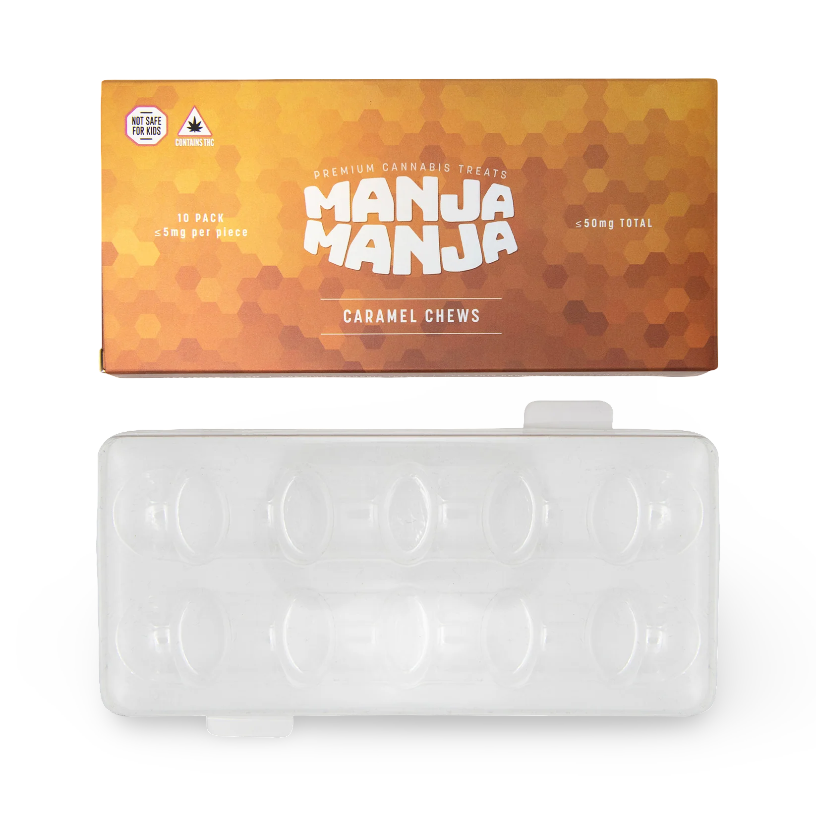 Child-resistant cannabis edibles box with dual-tab locking system and custom-molded inner tray to securely fit gummies, candy, or infused treats—compliant, premium packaging for cannabis edibles of any shape or size.