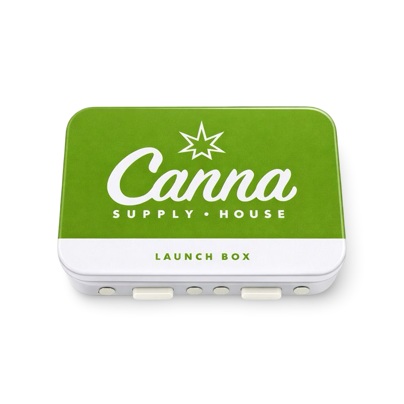 child-resistant square cannabis tins with dual-button safety lid and fully brandable exterior—compliant, premium packaging customizable with precision-molded inserts for vape cartridges, pre rolls, and more.