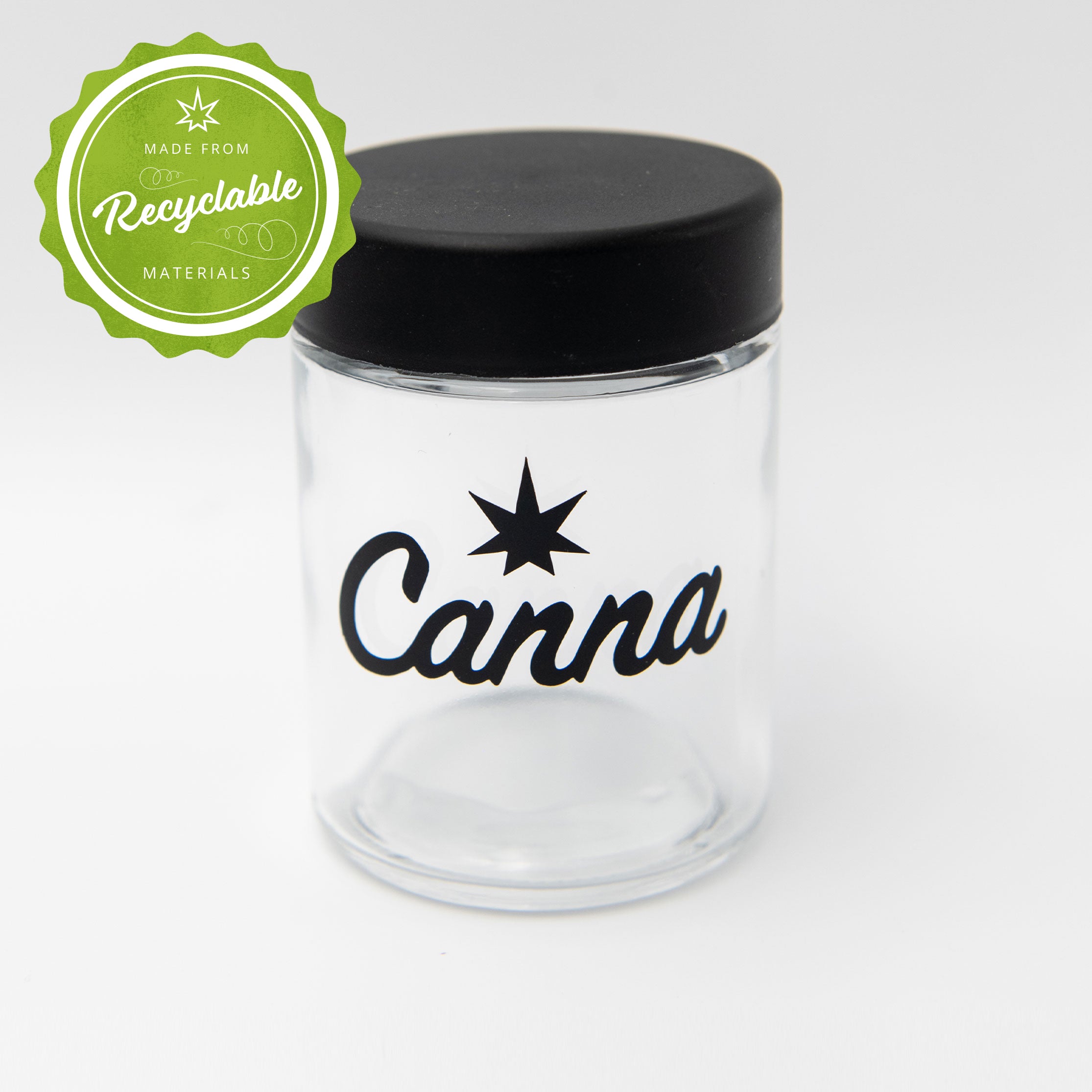 Child Resistant Cannabis 4oz Glass Eighth Jar 