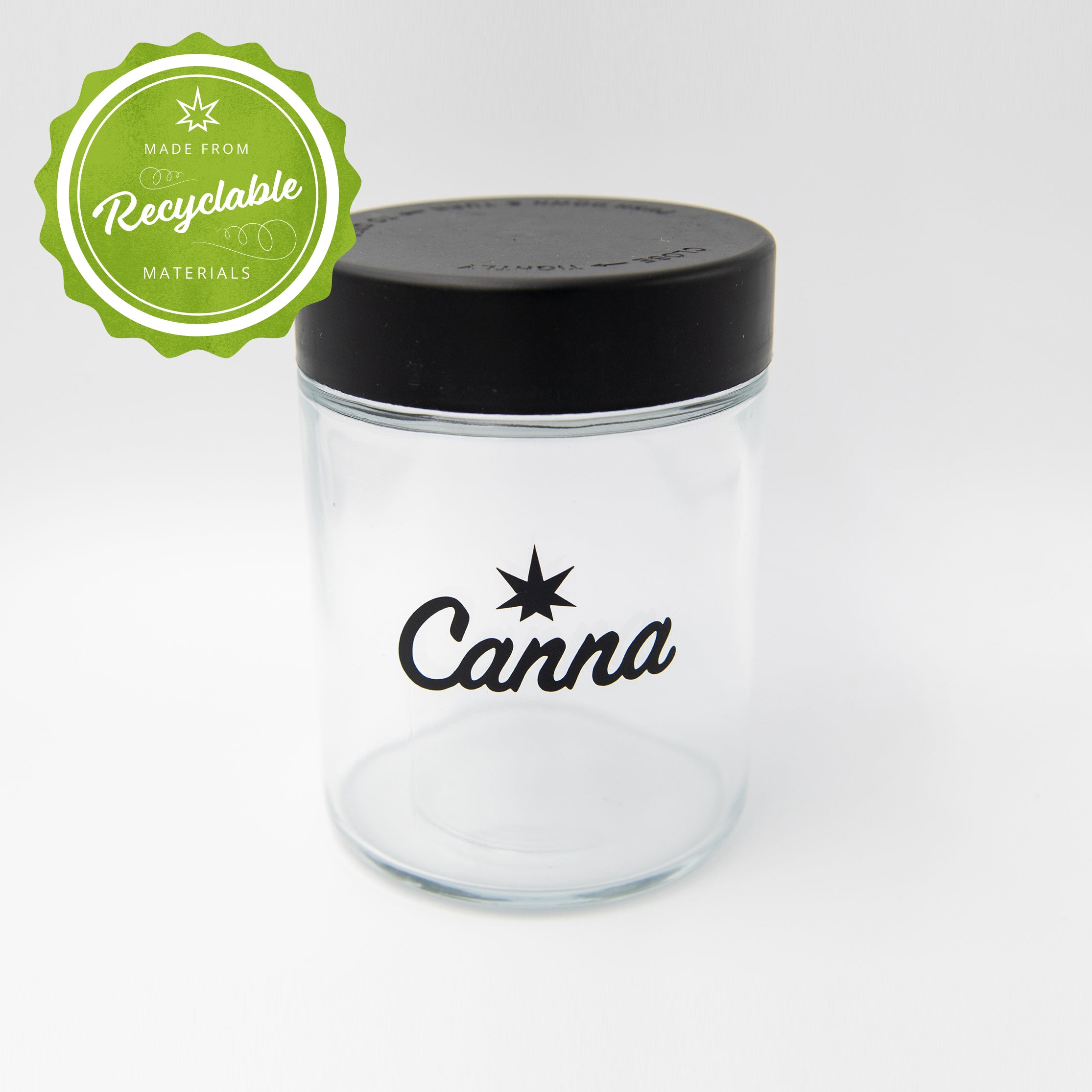 child resistant cannabis 16oz Glass Ounce Jar